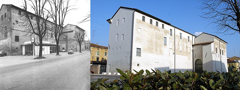 South wall before and after restoration