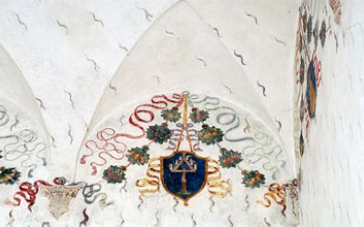 Camera del Crogiolo - Parete est, lunetta, Impresa del Candelabro