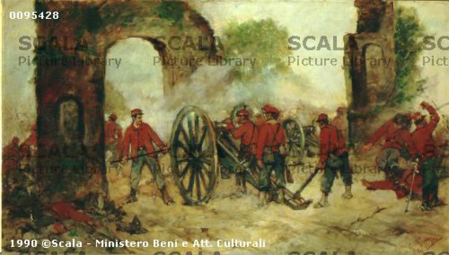G. Fattori, Battaglia di Porta Capuana, 1860