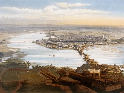 Mantova da Cittadella - 1849