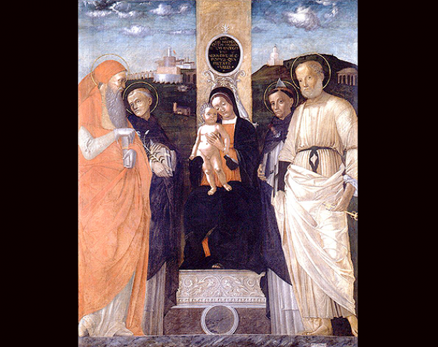A. da Pavia, Madonna col bambino